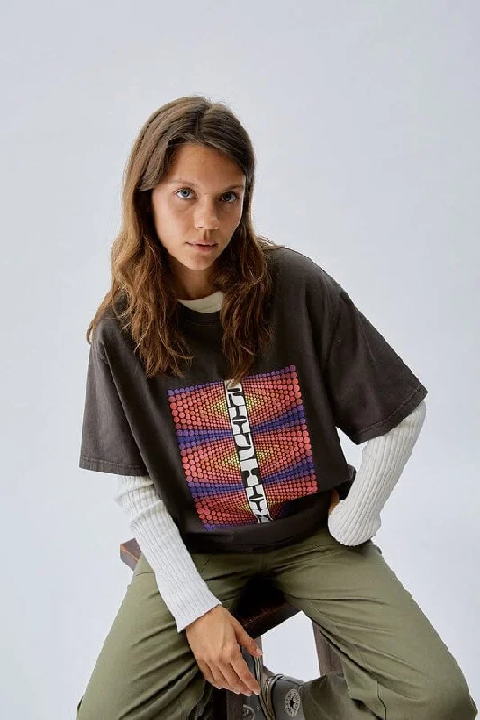 Rhythm Minds Eye Oversized T-Shirt Graphic Embroidered Appliqued