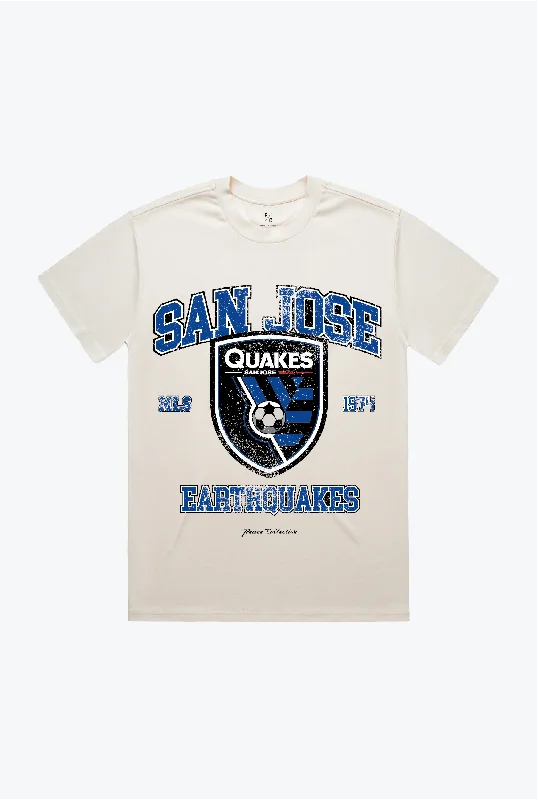 San Jose Earthquakes Vintage Washed T-Shirt - Ivory Faux Fur Fabric Real Fur Fabric Shearling Fabric San Jose Earthquakes Vintage Washed T-Shirt - Ivory Faux Fur Fabric Real Fur Fabric Shearling Fabric