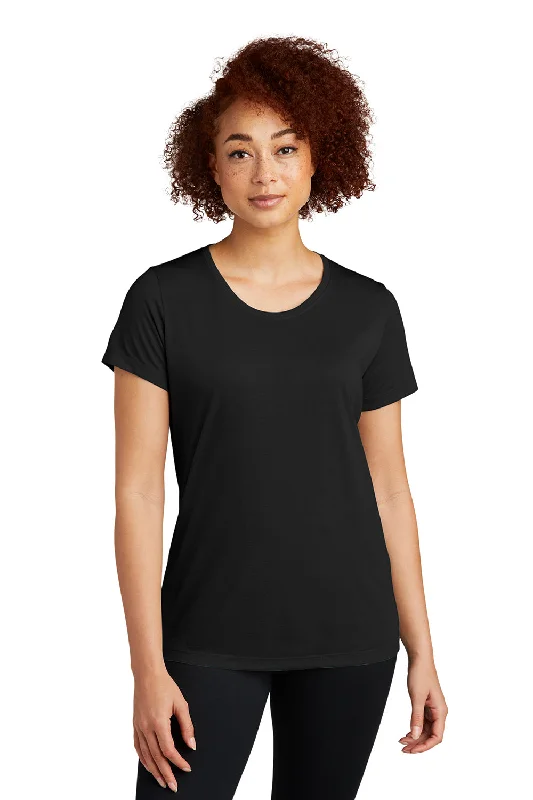 Sport-Tek Womens Competitor Moisture Wicking Short Sleeve Scoop Neck T-Shirt - Black Beaded Sequined Faux Fur Sport-Tek Womens Competitor Moisture Wicking Short Sleeve Scoop Neck T-Shirt - Black Beaded Sequined Faux Fur