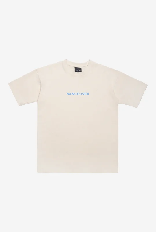 Vancouver Whitecaps Heavyweight T-Shirt - Natural Striped Floral Plaid