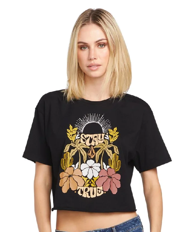 Volcom Parrot Paints T-Shirt V-Neck T-Shirt Long Sleeve Cotton