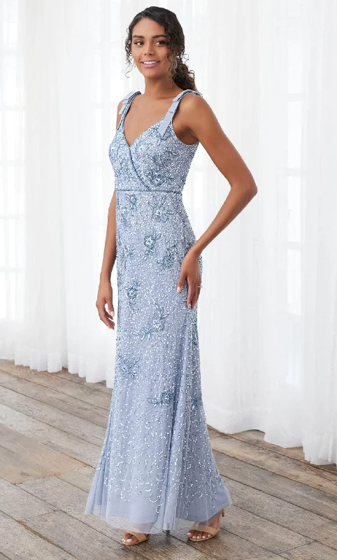 Adrianna Papell Platinum 40397 - Sleeveless Faux Wrap Long Dress Tunics Chinos classic