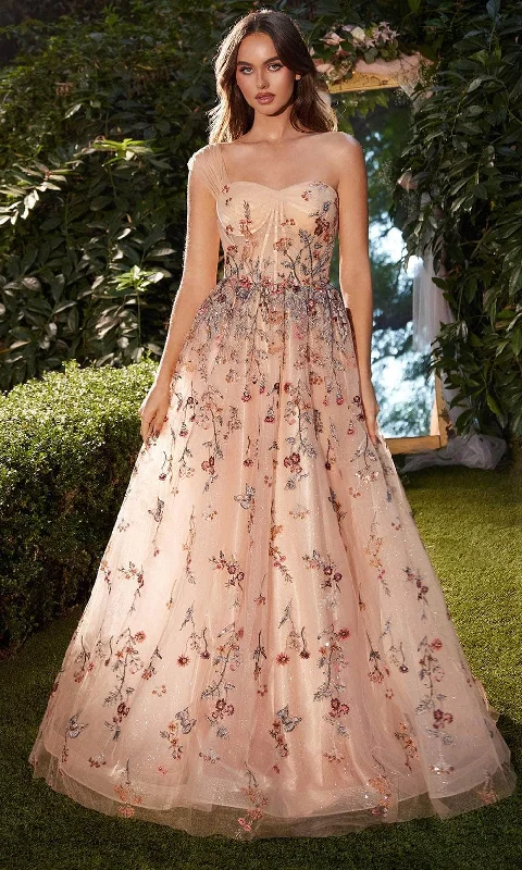 Andrea and Leo A1289 - Sweetheart Prom Dress with Cape Tunics Designer luxury