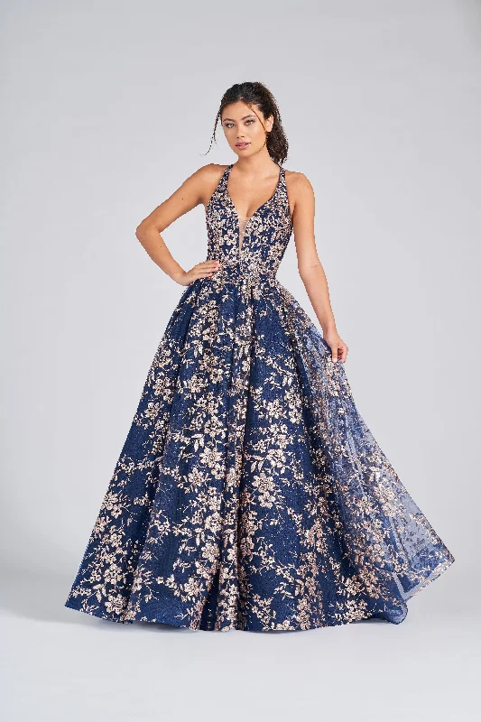 Colette CL12223 Formal Prom Floral Long Dress Tunics Canvas sturdy