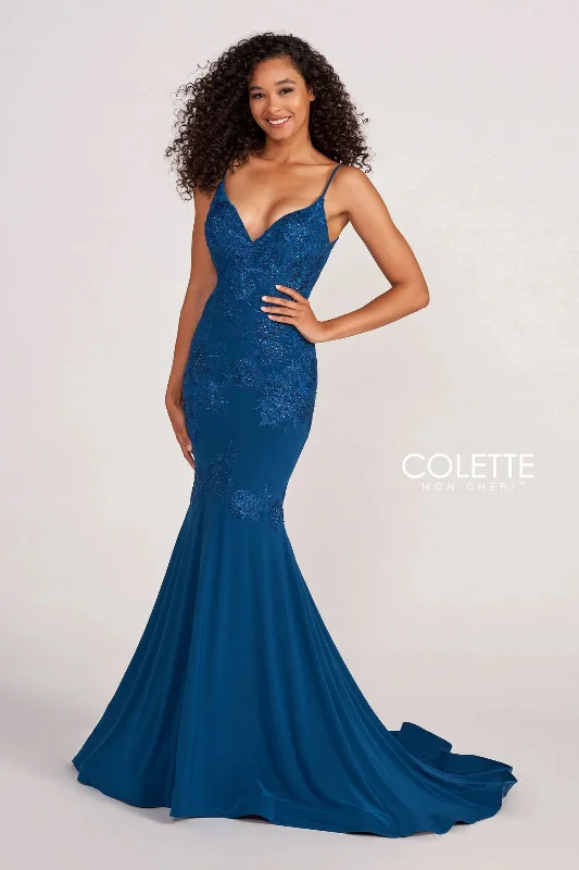 Colette CL2080  Prom Beaded Formal Long Dress Tunics Modern contemporary
