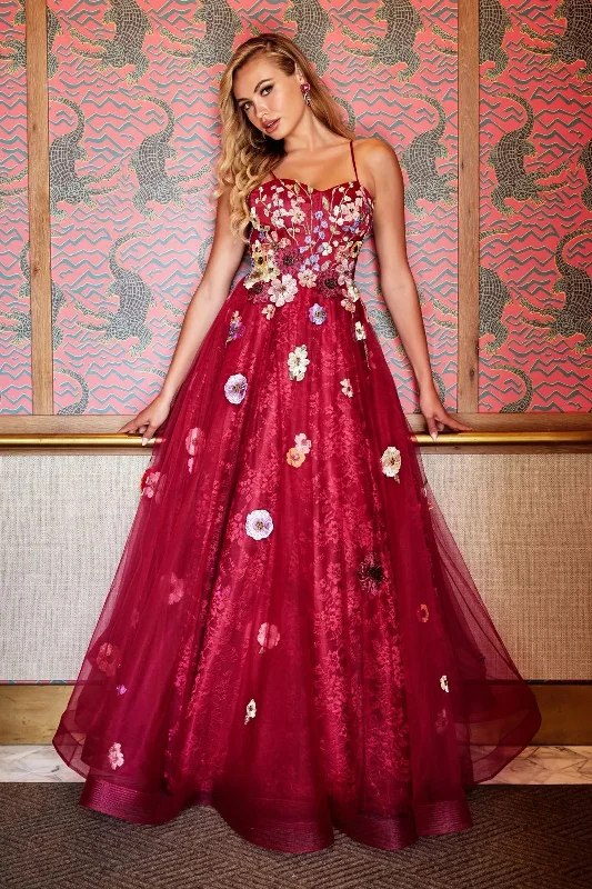 Colette CL2086 Formal Beaded Floral Applique Prom Long Dress Tunics Exclusive limited