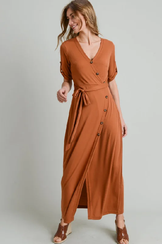 Short Sleeve Button Long Dress Tunics Floral girly