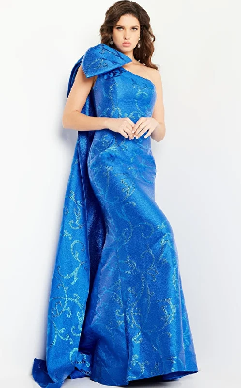 Jovani 23742 Oversized Bow One Shoulder Cape Formal Dress Tunics Review highly