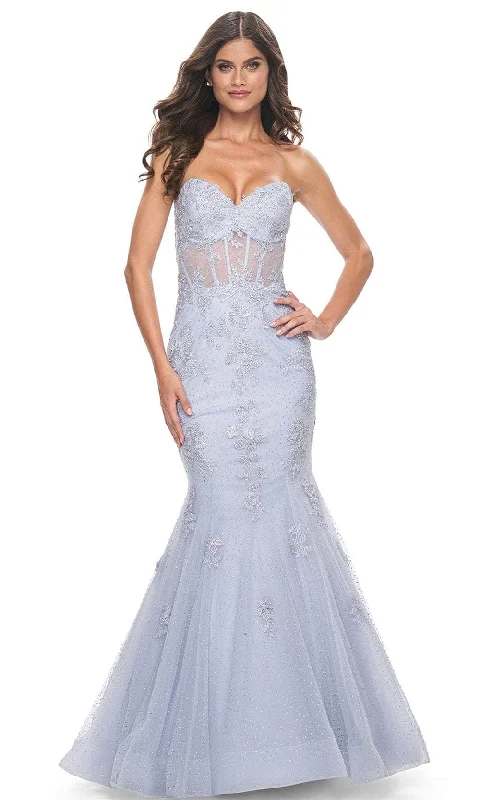 La Femme 32214 - Sweetheart Illusion Waist Prom Gown Tunics Trendy modern