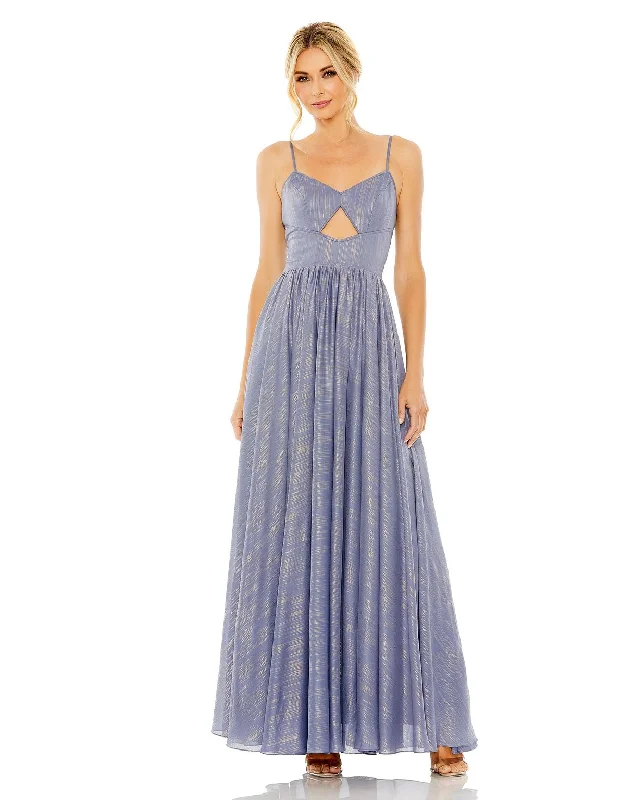 Mac Duggal 49738 Pleated Formal Cutout Prom Long Dress Tunics Hiking breathable