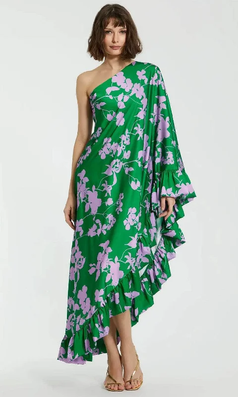 Mac Duggal 68787 - One-Shoulder Printed Long Dress Tunics Sophisticated sleek
