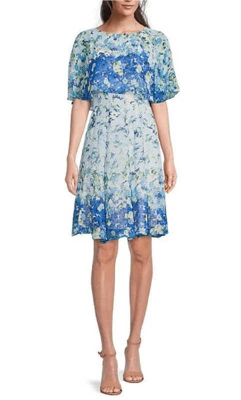 Maison Tara 30474MA - Cape Sleeve Dress Tunics Seasonal trendy