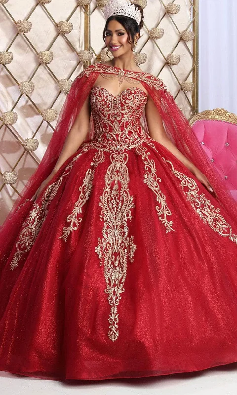 May Queen LK230 - Cape Applique Ballgown Tunics Plaid country