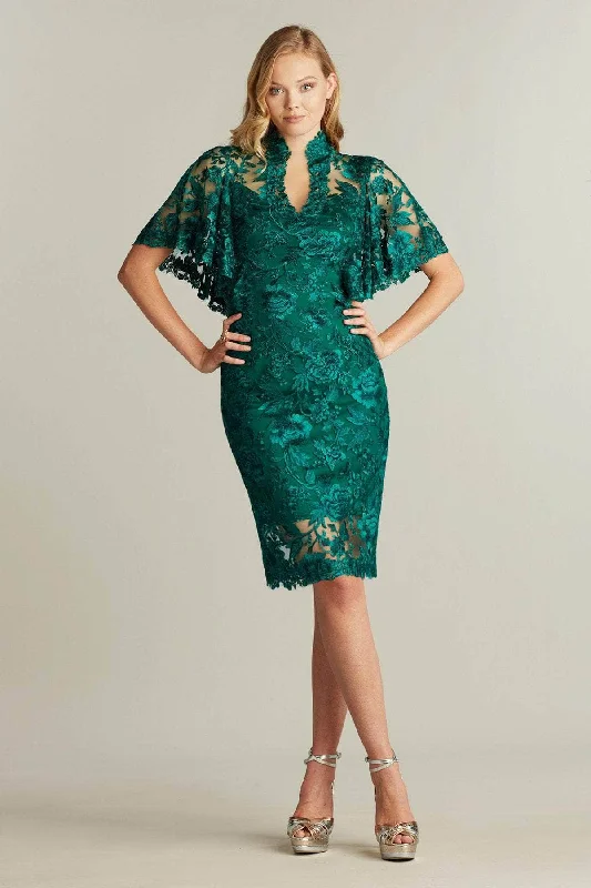 Tadashi Shoji BRX20385MX - Caped Short Dress Tunics Versatile all-occasion