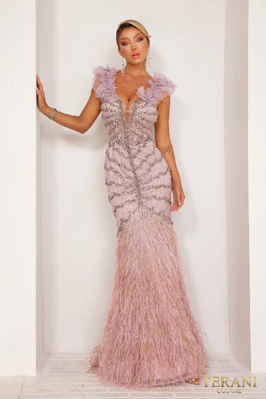 Terani Couture 241GL2630 Formal Evening Long Dress Tunics Chic fashionable