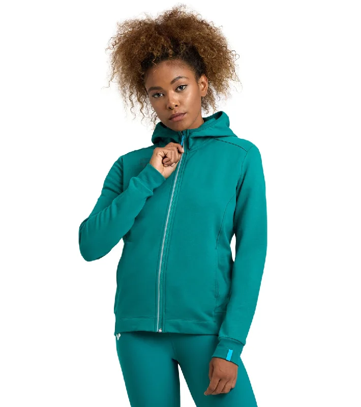 Arena Women's Team Panel Front Zipped Hooded Jacket Green Lake Fitted Jacket Loose Jacket Oversized Jacket Arena Women's Team Panel Front Zipped Hooded Jacket Green Lake Fitted Jacket Loose Jacket Oversized Jacket