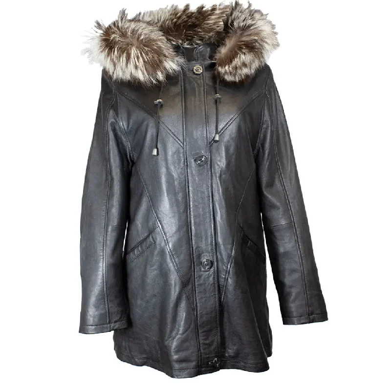 BOL Women's M Lambskin Winter Jacket Insulated Jacket Fitted Jacket Loose Jacket
