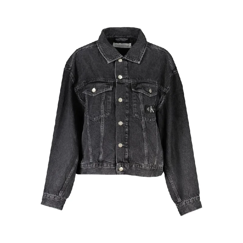 Calvin Klein  Cotton Jackets & Women's Coat Tailored Jacket Straight Jacket A-Line Jacket
