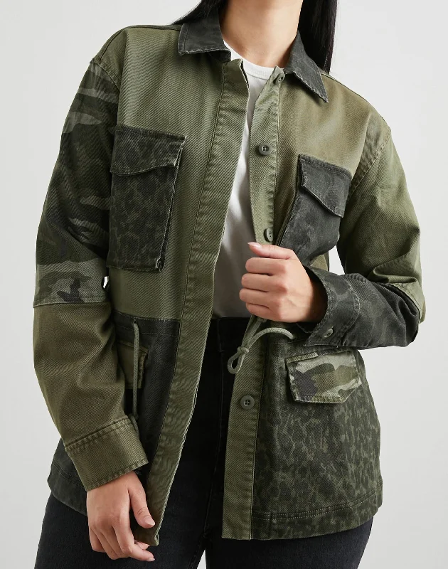 EVAN JACKET - OLIVE TRIO Anorak Shell Jacket Lightweight Jacket