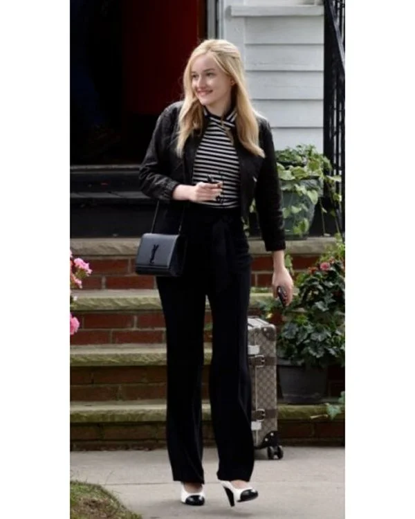 Inventing Anna 2022 Julia Garner Black Jacket Trench Coat Raincoat Waterproof Jacket Inventing Anna 2022 Julia Garner Black Jacket Trench Coat Raincoat Waterproof Jacket