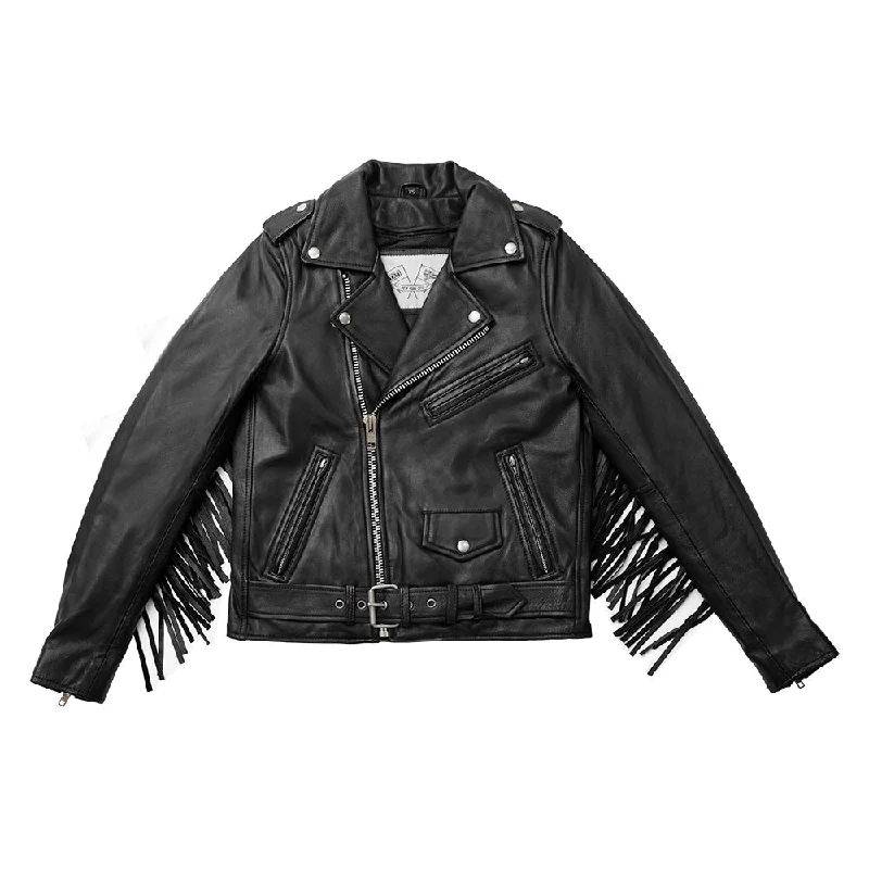 Lesley - Women's Motorcycle Leather Jacket - BHBR Nylon Fabric Polyester Fabric Spandex Fabric Lesley - Women's Motorcycle Leather Jacket - BHBR Nylon Fabric Polyester Fabric Spandex Fabric