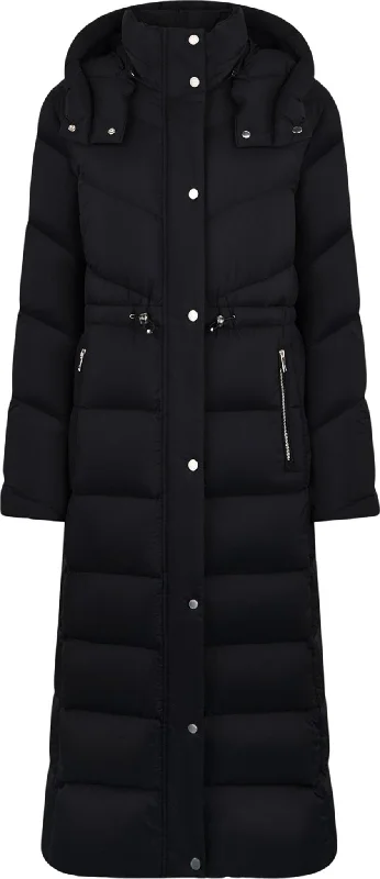 Belle Cote Long Puffer Jacket - Women's|-|Manteau matelassé long Belle Cote - Femme Notch Collar Peter Pan Collar Cowl Neck Belle Cote Long Puffer Jacket - Women's|-|Manteau matelassé long Belle Cote - Femme Notch Collar Peter Pan Collar Cowl Neck