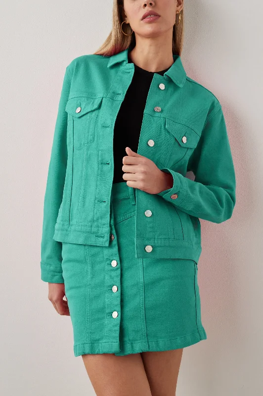 MULHOLLAND JACKET - EMERALD Fitted Jacket Loose Jacket Oversized Jacket