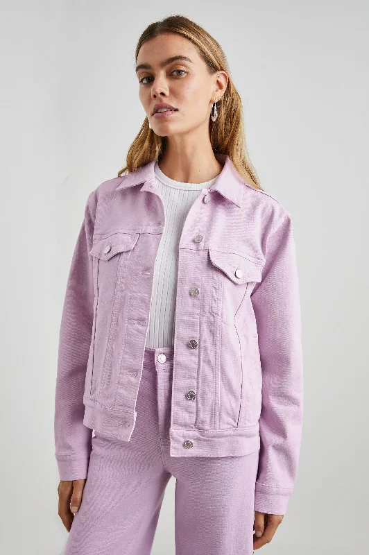 MULHOLLAND JACKET - LILAC Nylon Fabric Polyester Fabric Spandex Fabric