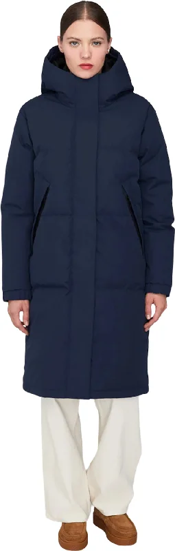 Ines Hooded Down Winter Jacket - Women's|-|Manteau d'hiver en duvet à capuchon Ines - Femme Denim Fabric Leather Fabric Suede Fabric Ines Hooded Down Winter Jacket - Women's|-|Manteau d'hiver en duvet à capuchon Ines - Femme Denim Fabric Leather Fabric Suede Fabric