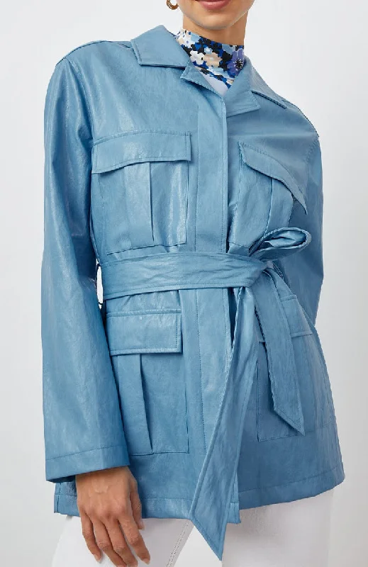 ROMILY JACKET - BLUESTONE Jersey Jacket Tulle Jacket Batik Jacket