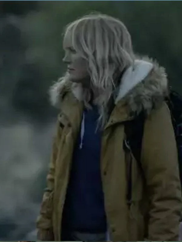 The Aviary Jillian Parka Jacket A-Line Jacket Boat Neck Shawl Collar