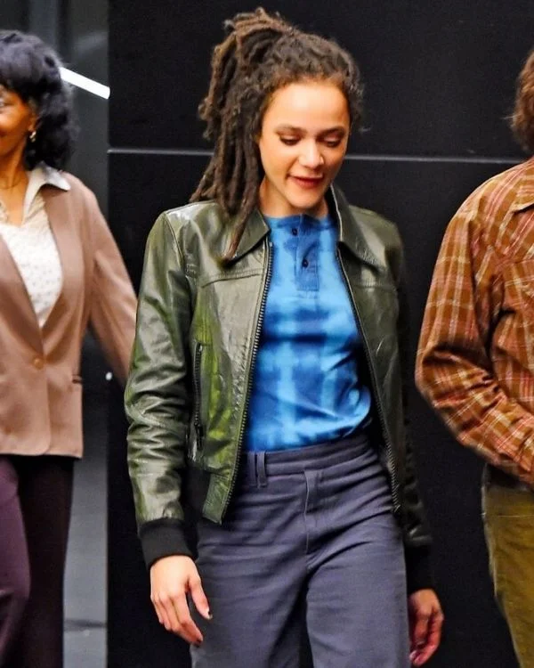 The Crowded Room Ariana Leather Jacket Zippered Jacket Buttoned Jacket Snapped Jacket The Crowded Room Ariana Leather Jacket Zippered Jacket Buttoned Jacket Snapped Jacket