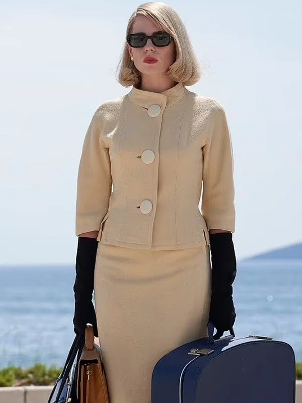 The Ipcress File 2022 Jean Courtney Beige Jacket Striped Jacket Polka Dot Jacket Floral Jacket The Ipcress File 2022 Jean Courtney Beige Jacket Striped Jacket Polka Dot Jacket Floral Jacket