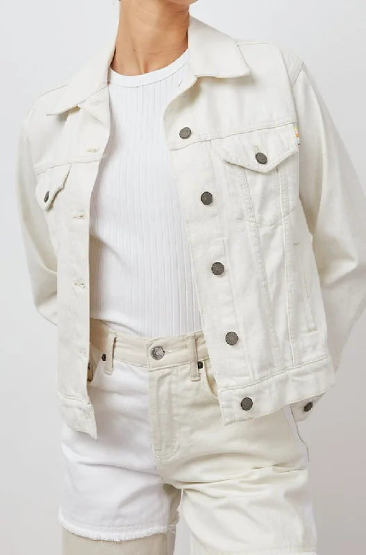 MULHOLLAND JACKET - ECRU Mesh Jacket Canvas Jacket Denim Jacket