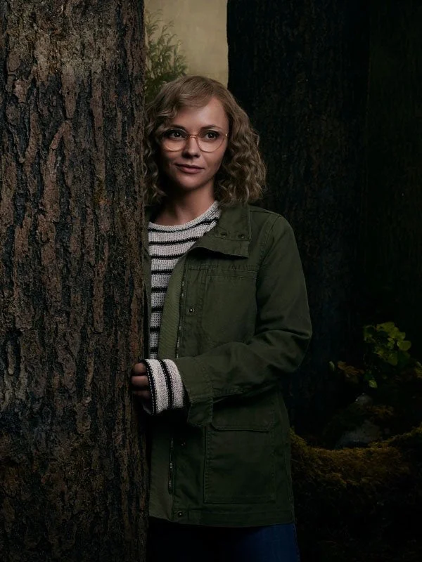 Yellowjackets Misty Green Cotton Jacket One-Shoulder Jacket Off-the-Shoulder Jacket Asymmetrical Jacket Yellowjackets Misty Green Cotton Jacket One-Shoulder Jacket Off-the-Shoulder Jacket Asymmetrical Jacket