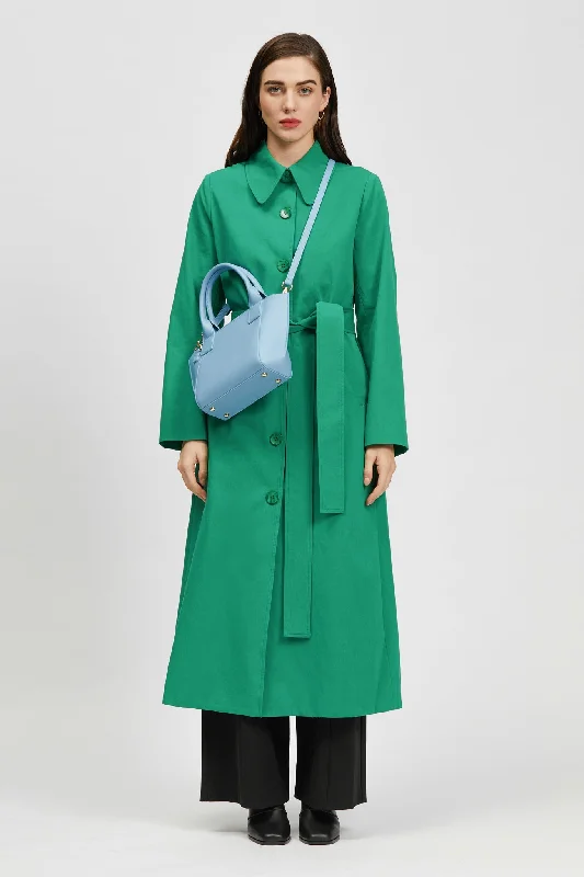 Bom Dia Coat Green Fuzzy Sherpa Pullover