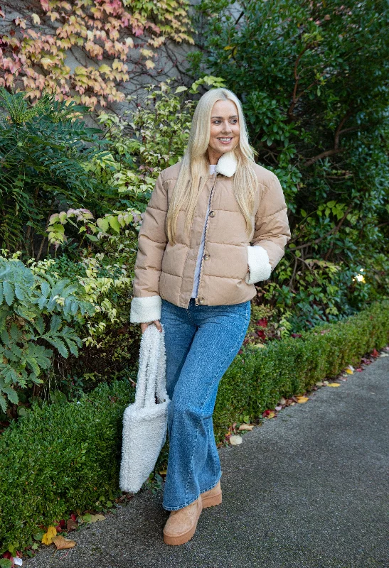 Borg Collar Coat Lightweight Utility Jacket