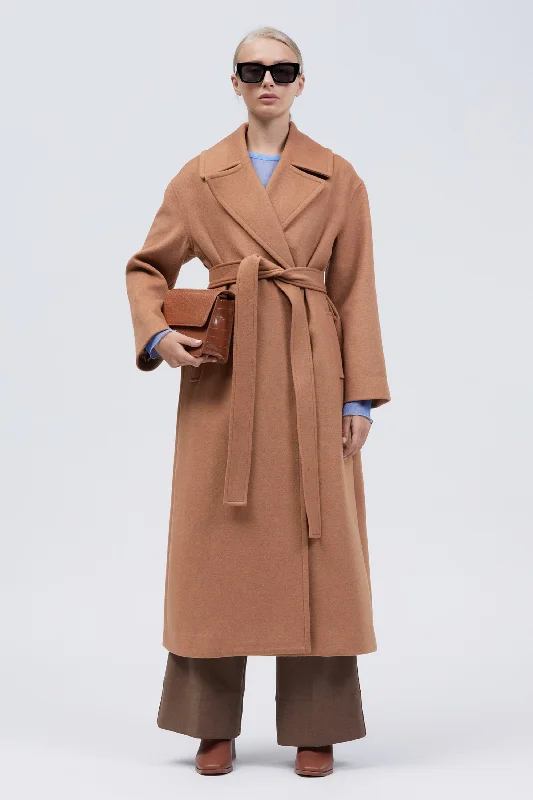 Delsjon Coat Camel Fleece Lined Windbreaker