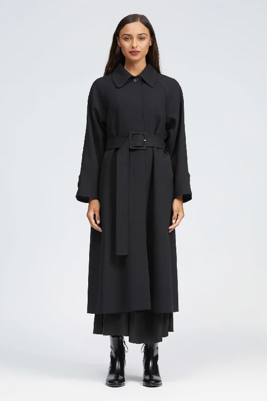 Donegall Coat Black Vintage Suede Jacket
