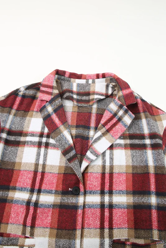 Fashion Plaid Coat Soft Cashmere Wrap