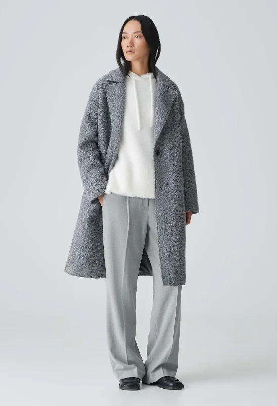 Hannie Boucle Coat Cropped Tweed Jacket