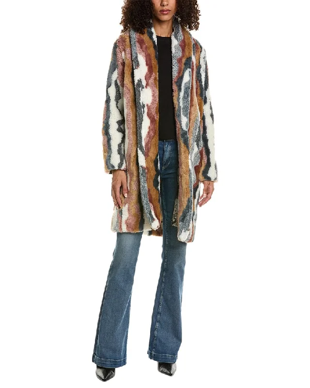 Johnny Was Ziggy Coat Luxe Satin Long Coat
