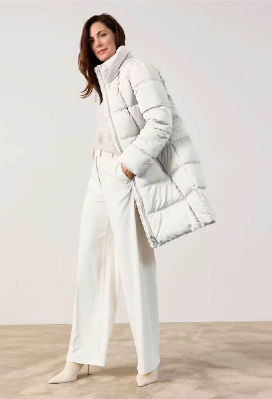 Longline Quilted Coat Flowy Lightweight Kimono