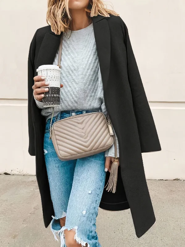 Preppy Plaid Coat Casual Denim Jacket