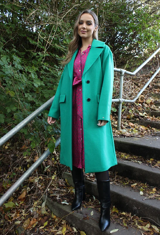 RELAXED FIT SINGLE-BREASTED COAT Relaxed Fit Blazer