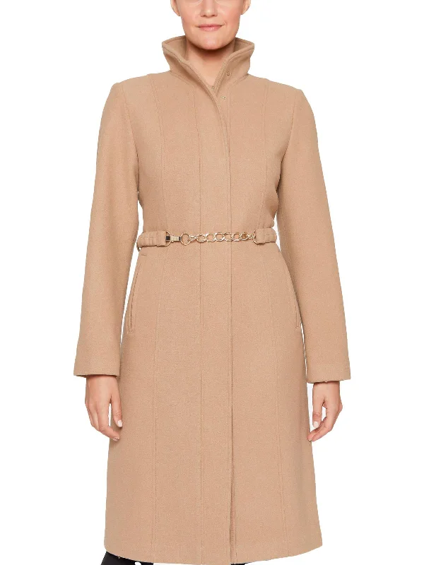 Womens Wool Blend Warm Wool Coat Vintage Suede Jacket