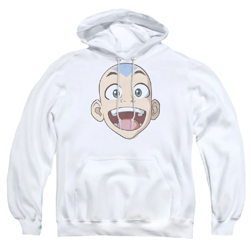 Avatar The Last Airbender Big Aang Face - Pullover Hoodie Tight Sleeve Top
