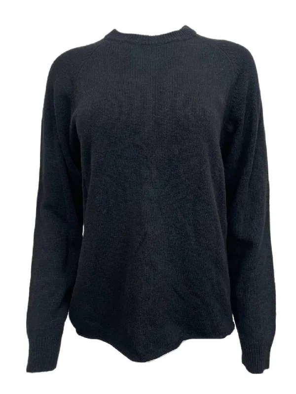 BLK DNM Women's Black Back Zip Long Sleeve Sweater 32 Size S NWT Fitted Loose Oversized BLK DNM Women's Black Back Zip Long Sleeve Sweater 32 Size S NWT Fitted Loose Oversized