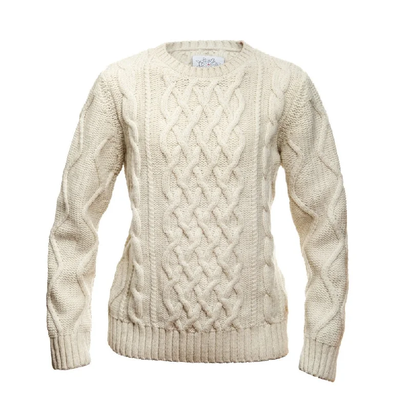 BOAST Women's Ivory Chunky Cable Knit Crewneck Sweater $180 NEW Boat Neck Shawl Collar Notched Collar BOAST Women's Ivory Chunky Cable Knit Crewneck Sweater $180 NEW Boat Neck Shawl Collar Notched Collar