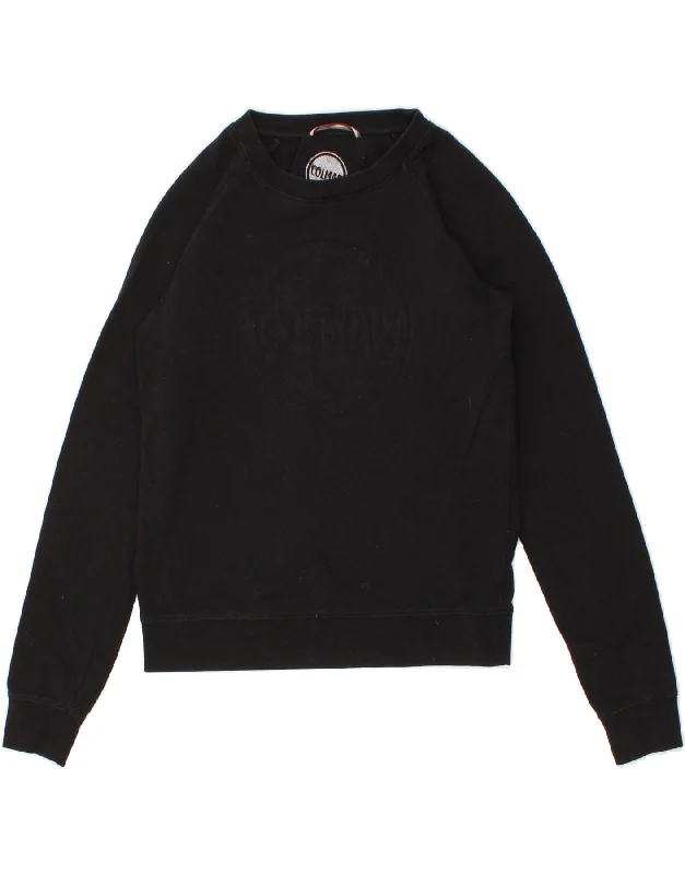 COLMAR Womens Originals Graphic Sweatshirt Jumper UK 10 Small Black Cotton Hoodie Sweatshirt Pullover COLMAR Womens Originals Graphic Sweatshirt Jumper UK 10 Small Black Cotton Hoodie Sweatshirt Pullover
